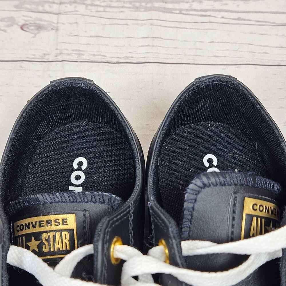 Converse Athletic Shoes Women's Black Gold US 8 Star Studded Low Top - Picture 7 of 8